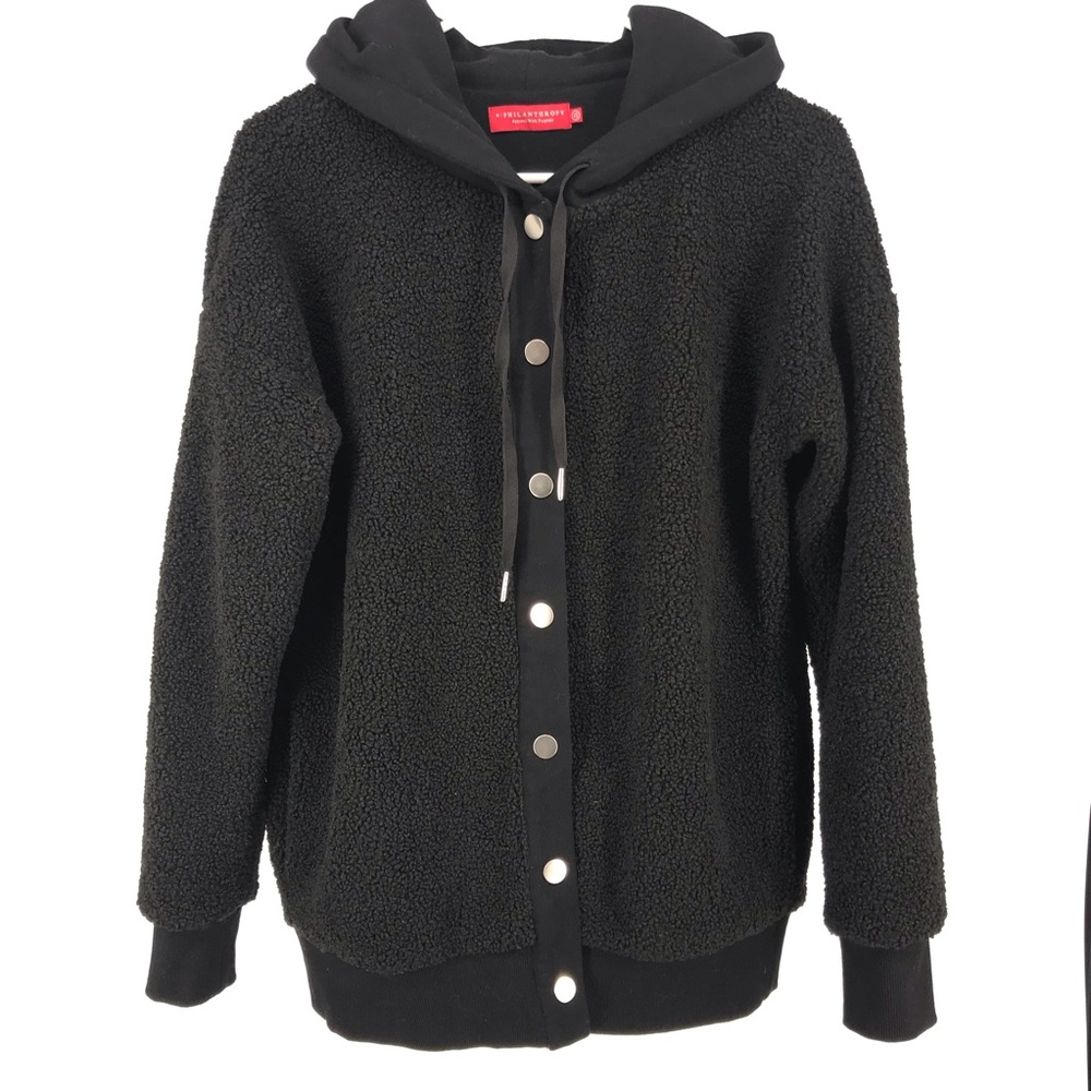 n: philanthropy Black Sherpa Bomber Nicole Jacket